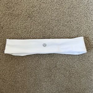 White Lululemon headband